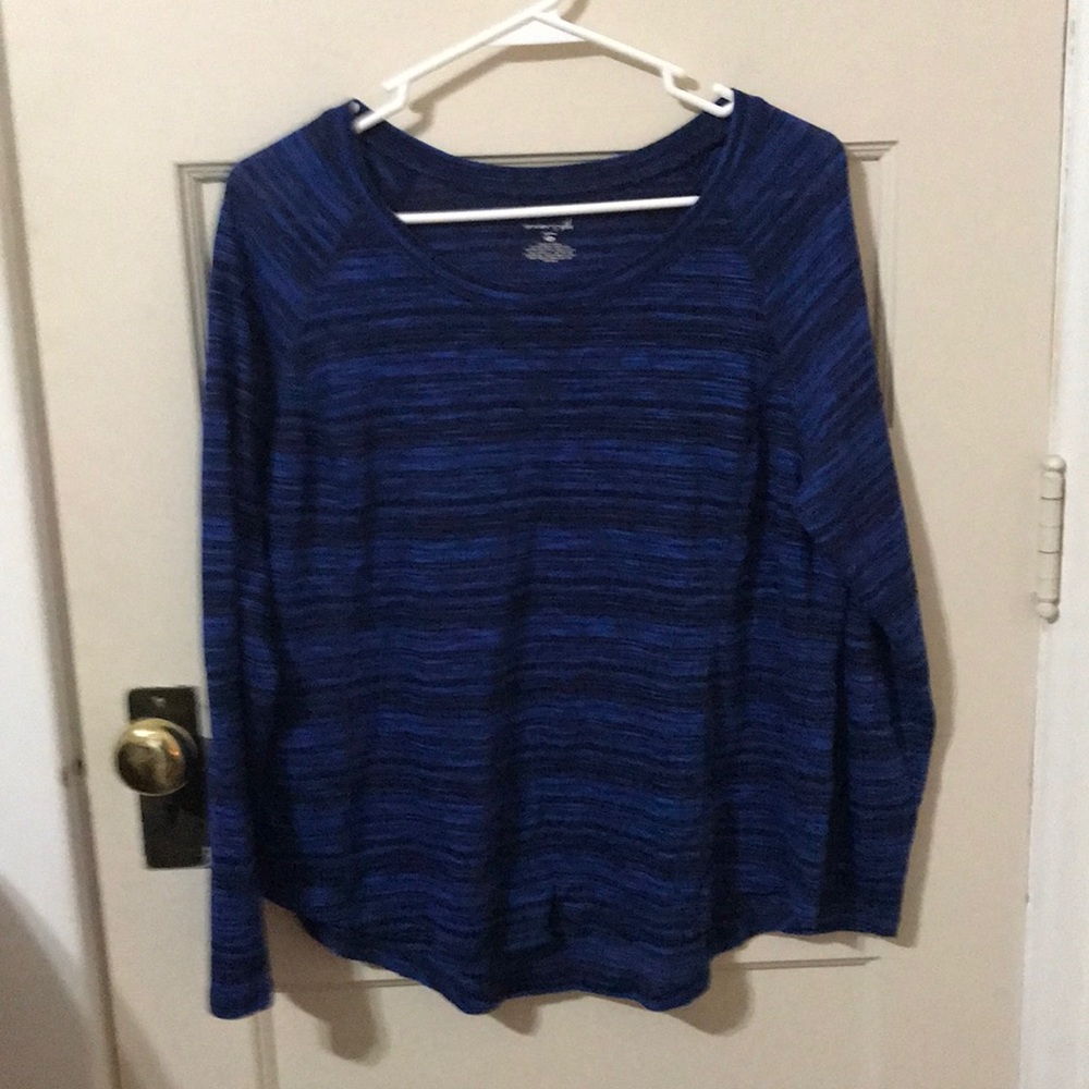 Blue and black long sleeve shirt size 1X